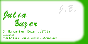 julia buzer business card